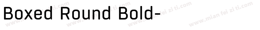 Boxed Round Bold字体转换